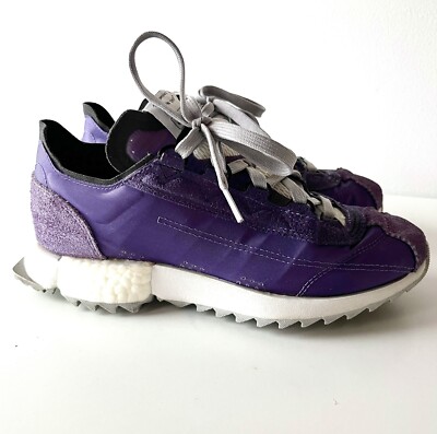 Adidas SL 7600 Women s Size 7 Purple Nubuck Suede Boost Inserts Tech Trainer