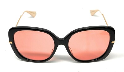 Gucci GG0511S 002 Black Square Orange 57-18-140 Non-Polarized