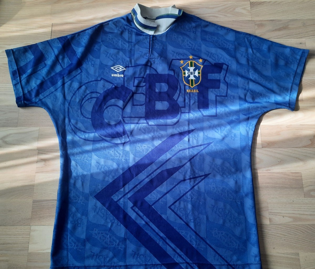 Umbro Brazil Brasil 1991 92 away soccer football shirt