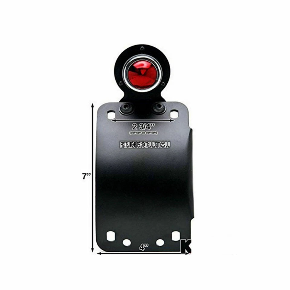 Luz trasera LED curva de 1" eje matrícula Honda VF Magna Stateline 500 700 750 Foto 3 de 4