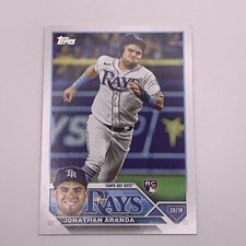2023 Topps Series 1 Baseball Jonathan Aranda Rookie Card #154 Tampa Bay Rays
