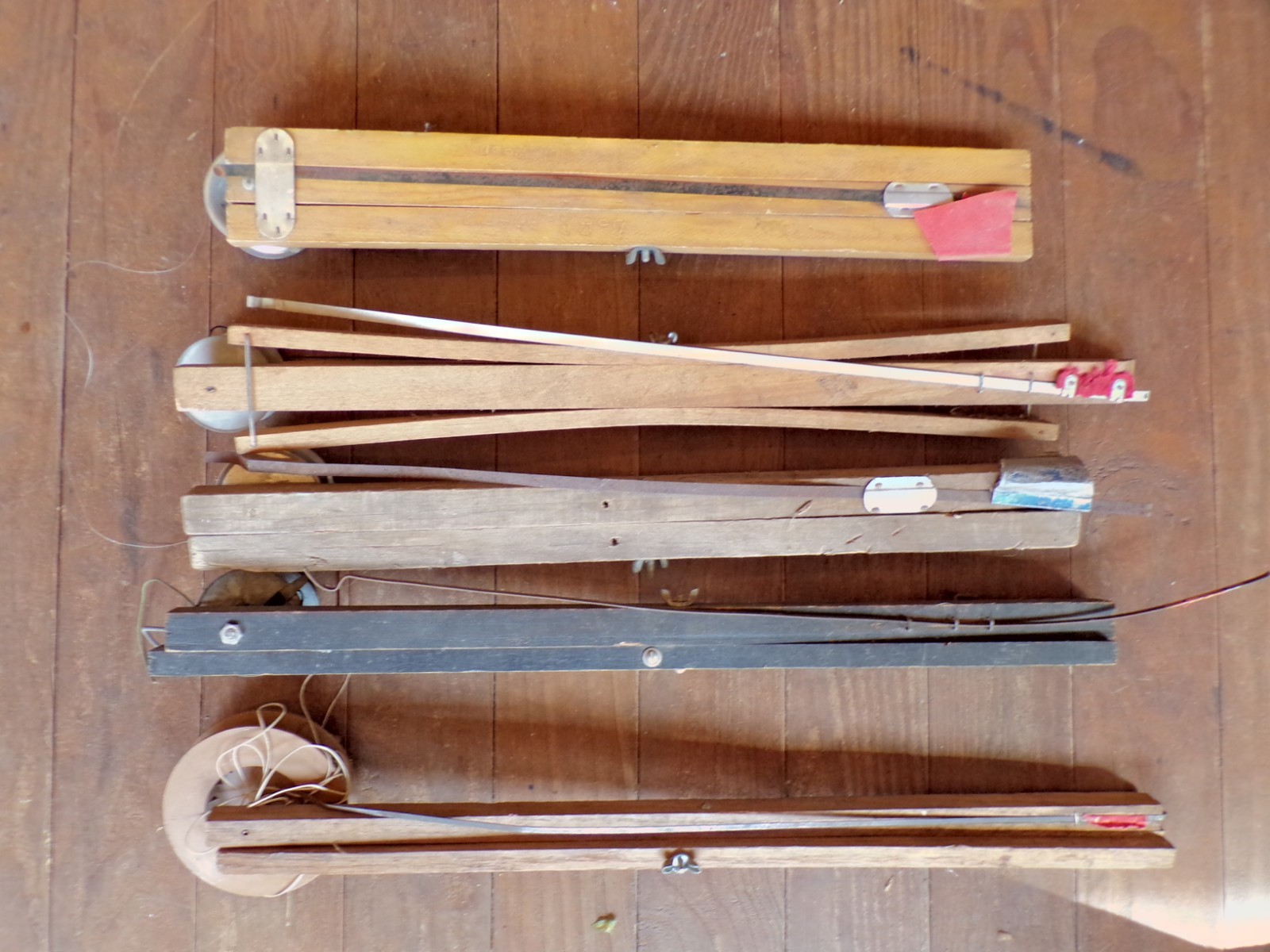 Lot of Vintage Ice Fishing Fish Tip Ups Ice Winter Cabin Cottage Lake House Deco eBay