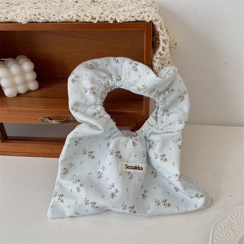 Large Capacity Mini Wrist Bag Small Florals Canvas Bag Women's Handbag Work - Picture 11 of 14