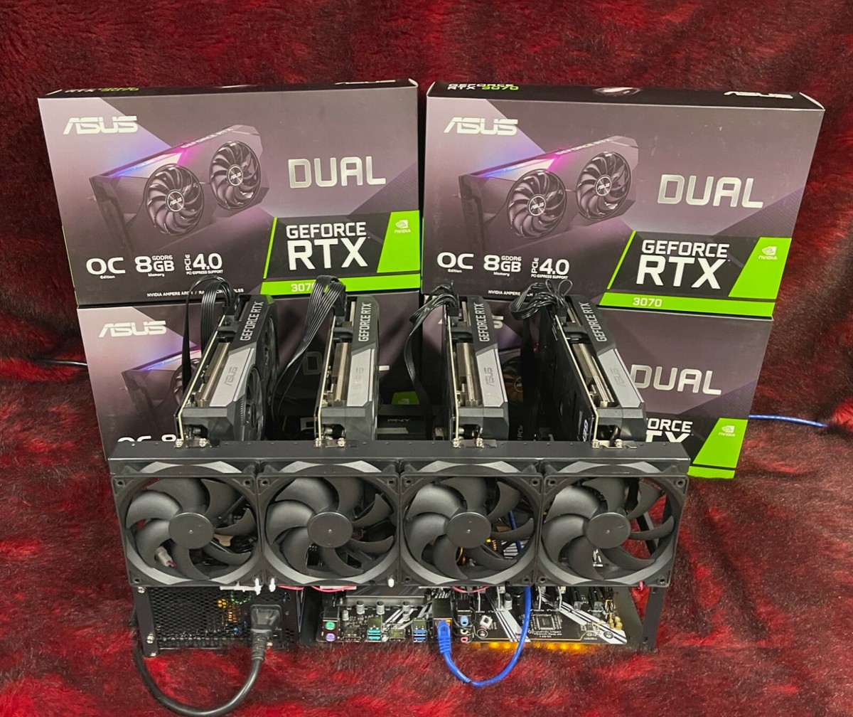 Eth Nvidia Geforce Rtx 3070 Mining Ethereum Mining Rig, NON LHR