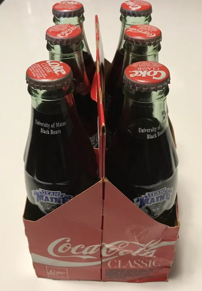 University Of Maine Coca-Cola 6 Pack, 1993 NCAA Ice Hockey