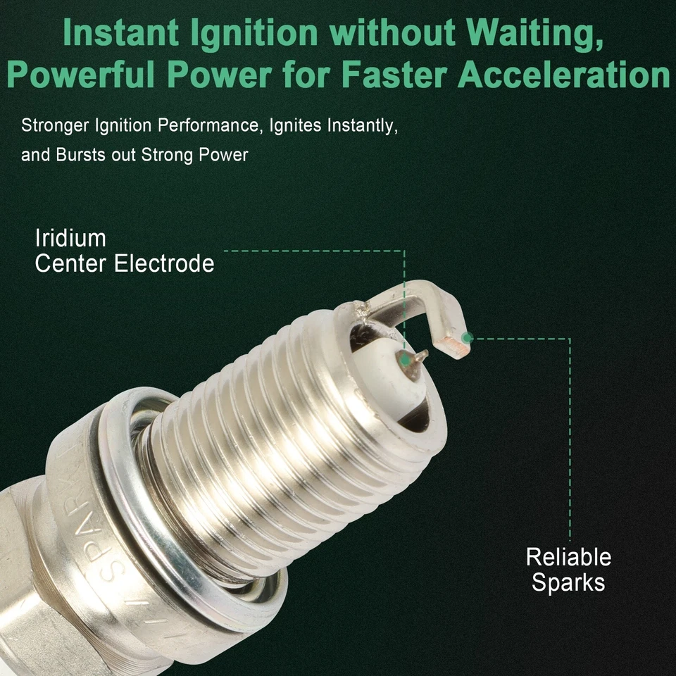 4x bujías de iridio y platino para Honda VTX1800C 2002-2007 y VTX1800R Foto 3 de 4