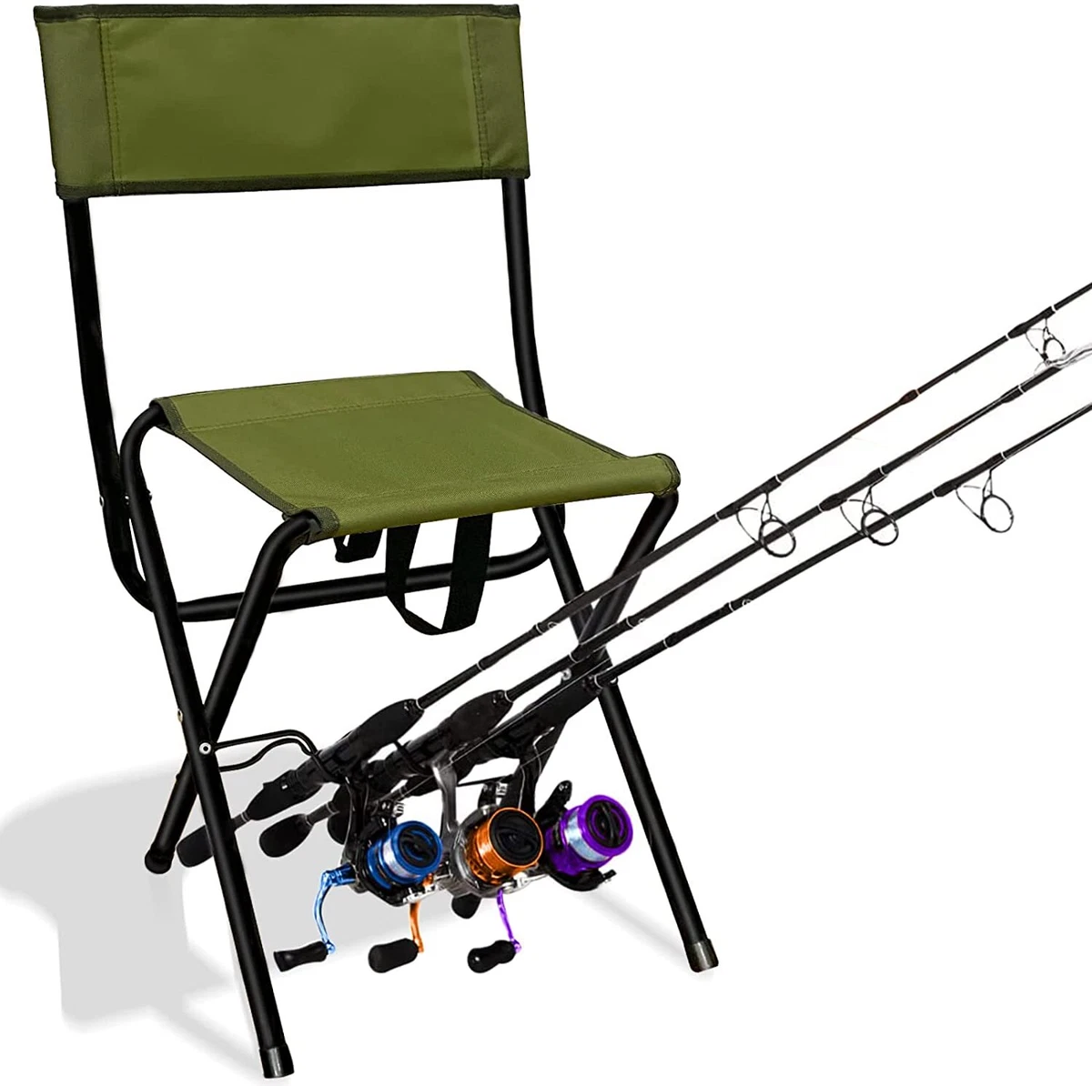 Camping chair with rod holder sales