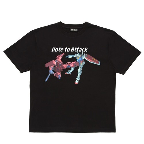 Mobile Suit Gundam Glowing Illustration Series T-Shirt Gundam & Char’s Zaku XL - Picture 8 of 8