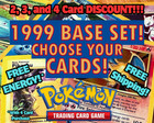 1999 Pokemon Base Set: Choose Your Cards! All Cards Available! - 100% Authentic!