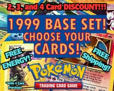 1999 Pokemon Base Set: Choose Your Cards! All Cards Available! - 100% Authentic!
