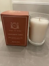 Aquiesse Luxury Scented Soy Candle CINNAMON TABAC 6.5 oz New