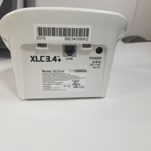 Clarity XLC3.4+ Cordless Phone for Hearing Loss Hearing Impaired Loud - Afbeelding 5 van 19
