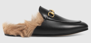 gucci slide fur
