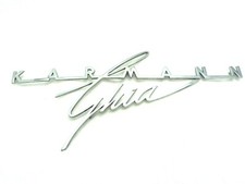 Schriftzug Karmann Ghia Heckklappe Embleme VW Volkswagen Karmann Ghia 14 bis `62