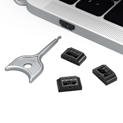10/5Pieces HDMIs Port Blocker Lock with Key For PC Laptop Key Lock Design