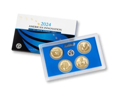United States 2024-S American Innovation $1 Coin Proof Set Of 4 Coins. #C866