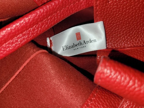New Red Tote Elizabeth Arden Shoulder Bag Purse Gold SnowflakeChristmasOrnament - 第 11/12 張圖片