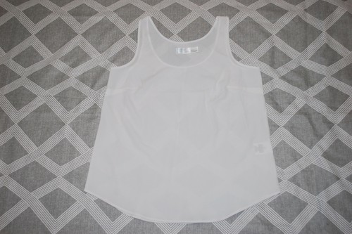 Womens WHITE DRESSY TANK TOP Business 