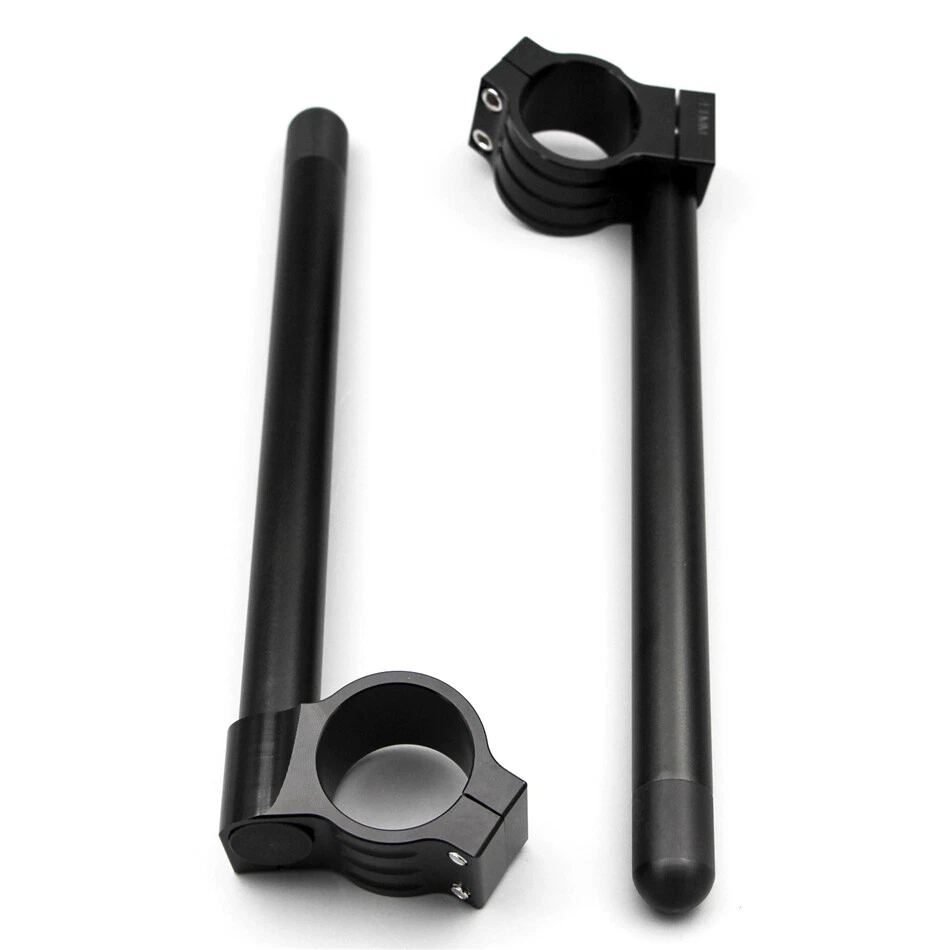 Manillar horquilla clip universal 35 mm ajustable Racing Café Racer motocicleta Foto 3 de 4