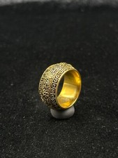 Vintage Beautiful Unique Design Handmade Brass Ring With Carving
