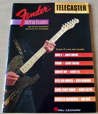 FENDER GUITAR CLASSICS TELECASTER VOL 1 MUSIKBUCH (1994) BLUES USA