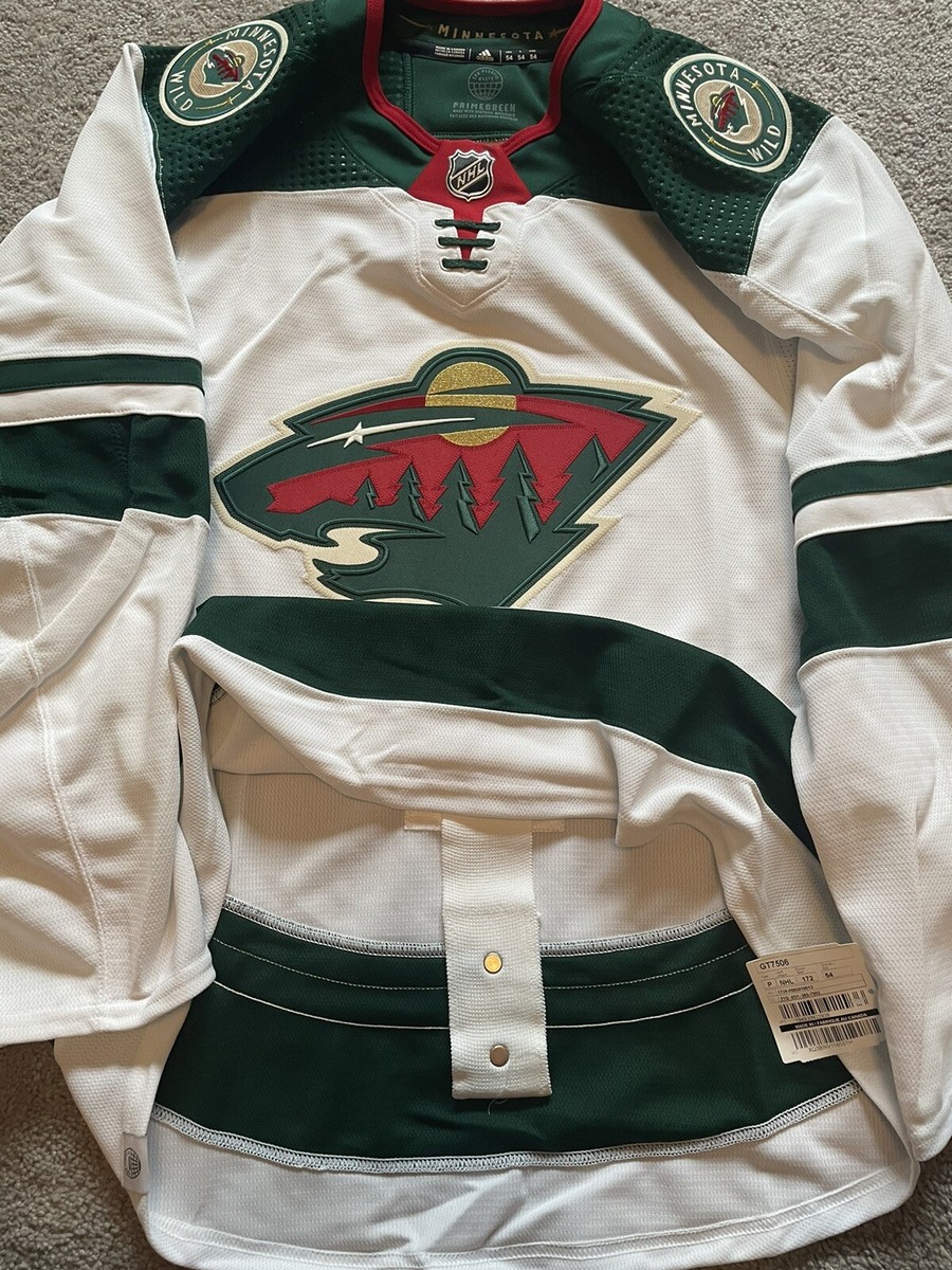 MiC Team Issued Prime Adidas Authentic Minnesota Wild NHL Jersey