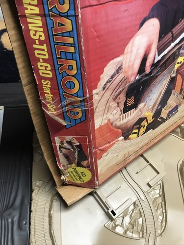 Vintage Mattel Hot Wheels Railroad Trains-To-Go with Box - Sealed Pieces 1985 - Picture 22 of 24