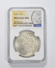 1921-S MS Unc 100th Anniv Special Label Morgan Silver 2021 Dollar NGC