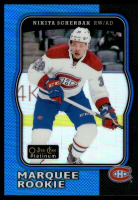 NIKITA SCHERBAK 2017-18 O-PEE-CHEE PLATINUM RETRO - BLUE RAINBOW 110/149 #R-95