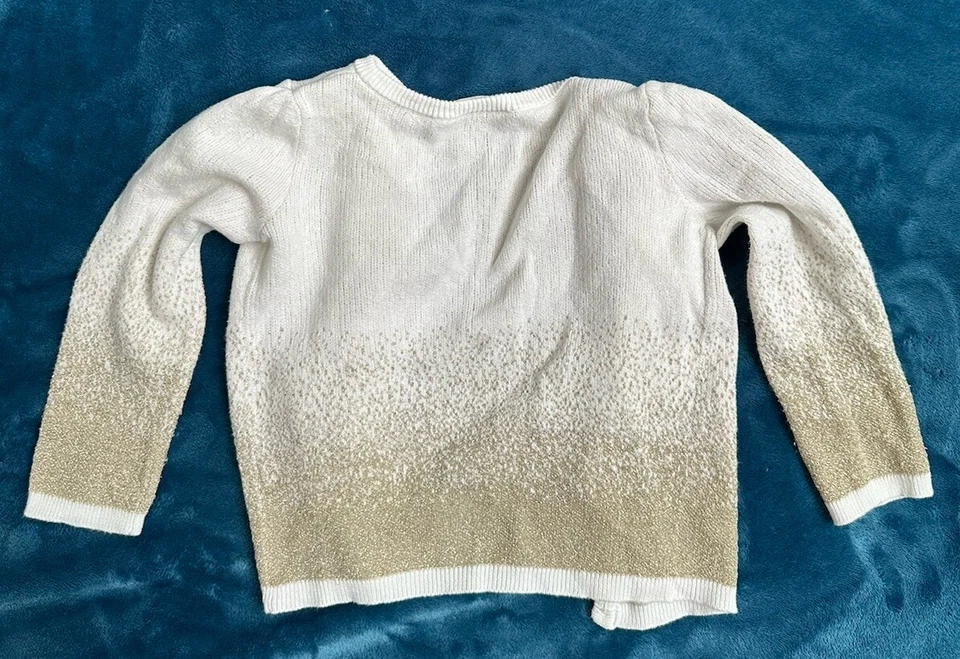 Кардиган размер 2T сумасшедший 8 девочек золотой отлива кнопка - Изображение 3 из 3