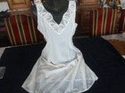 jolie combinaison & fond de robe vintage jolie dentelle T 46   ref TOOA6