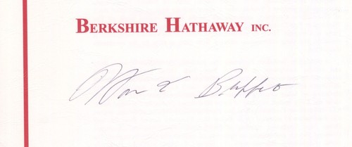 Warren Buffett ~ Signed Berkshire Hathaway Annual Report Autographed ~ PSA DNA - Picture 8 of 9