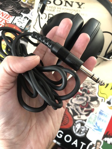 Vintage SONY DR-2 Dynamic Stereo Headphones 6.3mm Audio Jack Retro Collectible. - Picture 8 of 12