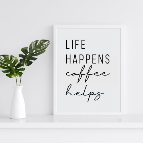 Kitchen Prints Wall Art Poster Minimalist. Quality Home Picture Quotes Print - Picture 52 of 82