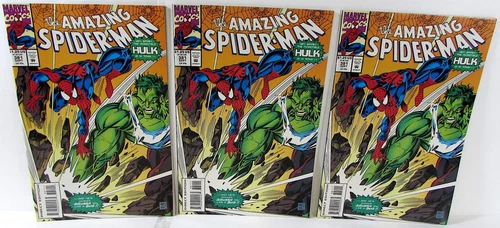 Amazing Spider-Man Lot 3 #381 x3 1993 Marvel 8.0 VF Hulk 1st Print Comic Books