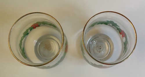 2 vasos de Navidad vintage Libbey acebo y baya navideñas - Imagen 2 de 4
