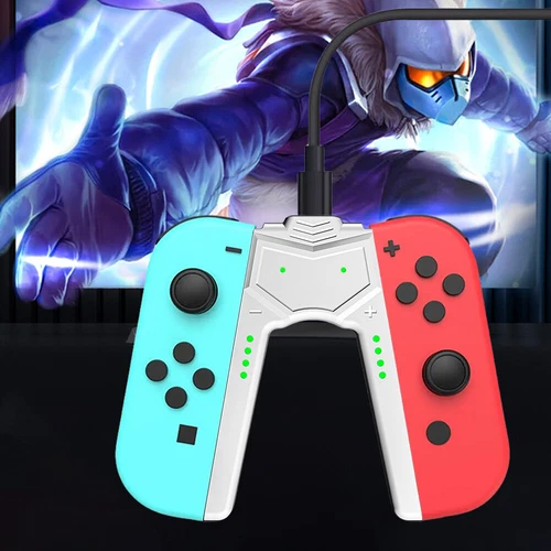 Maniglia di ricarica supporto Type-C connettore stazione di ricarica per Nintendo Switch Joy-Con IT - Foto 1 di 9