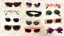 Lot of 12 Mixed Women's Sunglasses, good condition various styles  colors