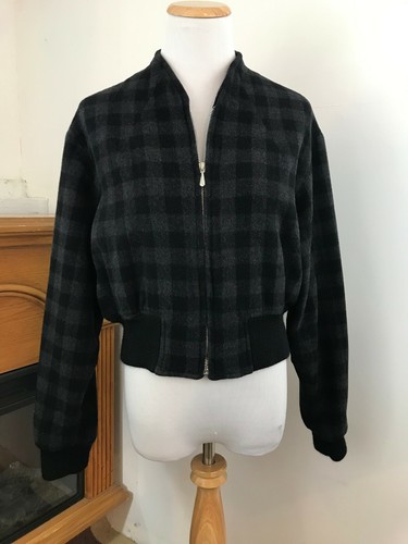 Au Vrai Chic Parisien Long Sleeve Ribbed Zip Front Fully Lined Jacket ~ SZ Small - Picture 8 of 9