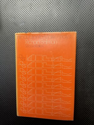 Introduction to Matrix Analysis by Bellman (Hardcover)