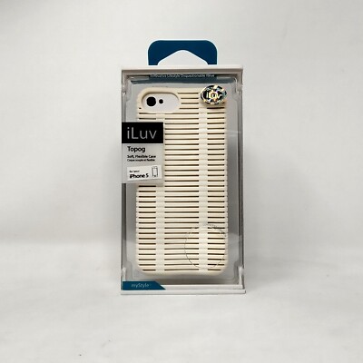 iLuv Topog Soft Flexible Case for iPhone 5  - Off White