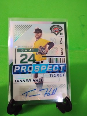 H1 2024 Panini Prospect Edition - Tanner Hall #41 Green Prizm Signatures 