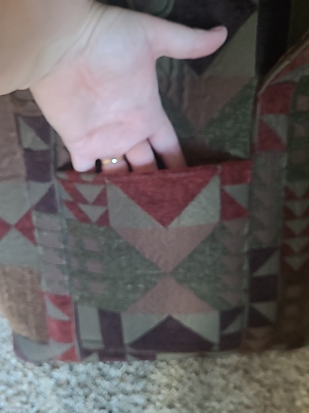 Donna Sharp Quilted Patchwork Brown Earth Tote La… - image 12