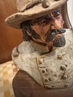 Michael Garman Western Americana Cowboy Bust Figurine Sculpture on Base — photo 2
