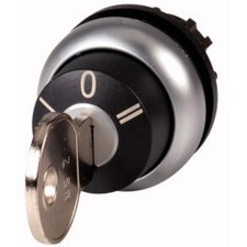 Eaton 111773 M22-WRS3-MS2 Schlüsseltaste Frontring Kunststoff Schlüssel Schwa...