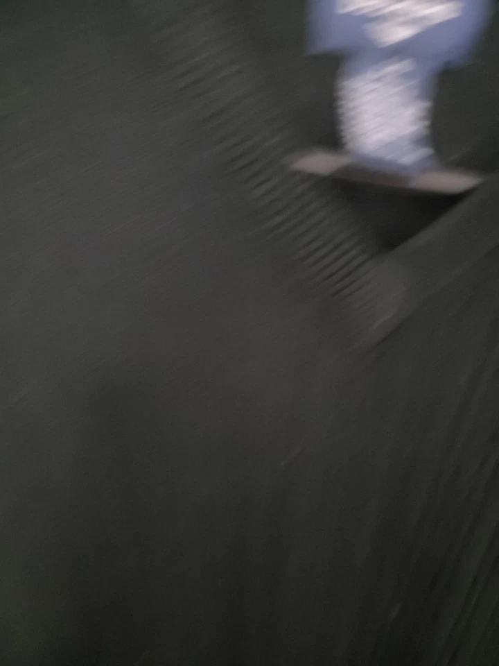 Chaleco Suéter Dockers Sin Mangas Prendas de Punto Tejido con Cable Negro Cuello en V Acrílico Grande Foto 2 de 2