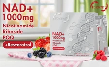 NAD+ Supplement 30pcs, Premium Nicotinamide Riboside & Resveratrol, DNA Repair