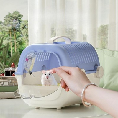 Hamstertragekäfig Kleintier Tragebehälter für Rennmaus Kleintiere