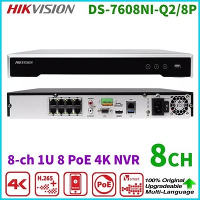 Hikvision 4K NVR PoE 8CH DS-7608NI-Q2/8P 2SATA H.265+ Network Video Recorder