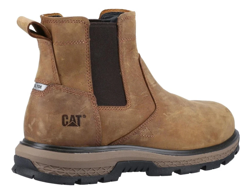 Mens Caterpillar Exposition S3 Safety Toe/Midsole Chelsea Boots Sizes 7 to 12 - Image 3 of 4
